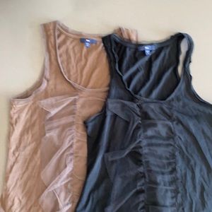 Gap tank tops with Tull ruffle